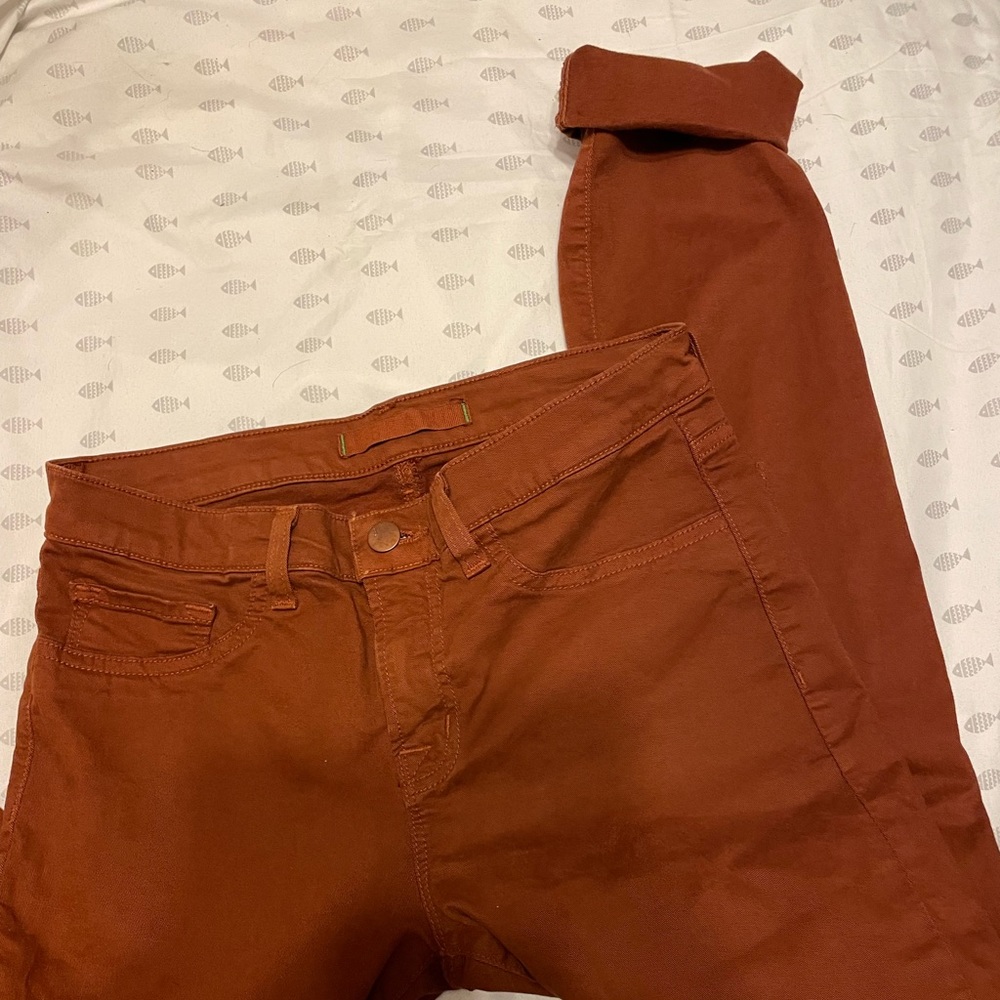 J Brand Terra Cotta Jeans.